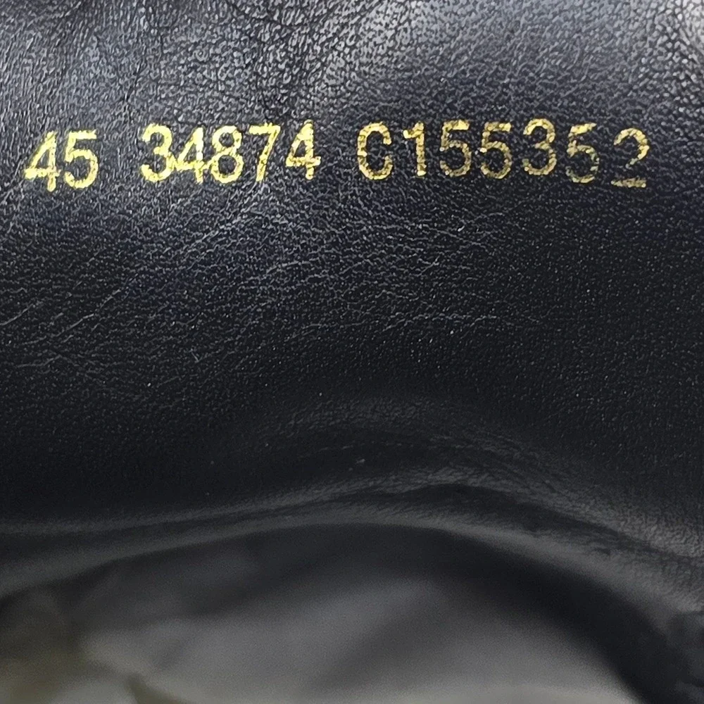 ECCO Helsinki Bicycle Toe Oxford Mens 45 11 Black Leather Dress Shoes Comfort